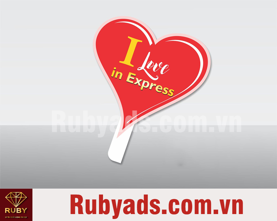 Rubyads cung cấp dịch vụ in hashtag cầm tay tại Bình Chánh