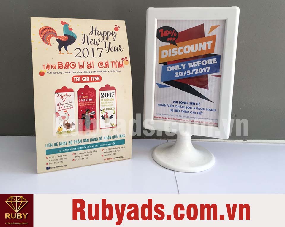 Dịch vụ in Standee lấy liền quận 10