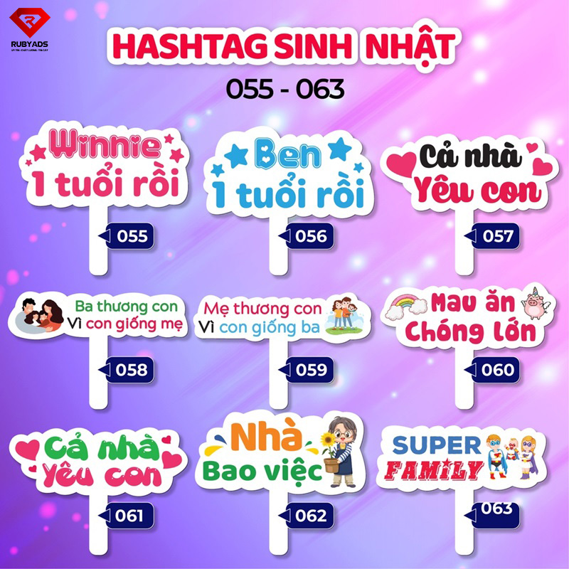 hashtag cầm tay sinh nhật sếp