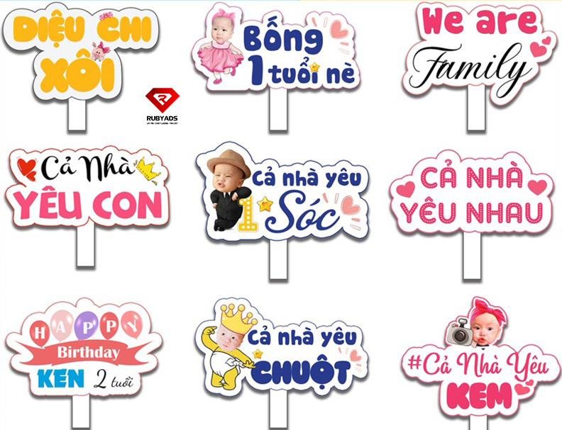 hashtag cầm tay sinh nhật