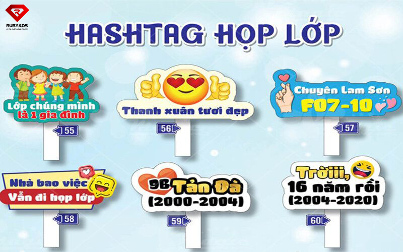 Dịch vụ in hashtag lấy liền quận 3
