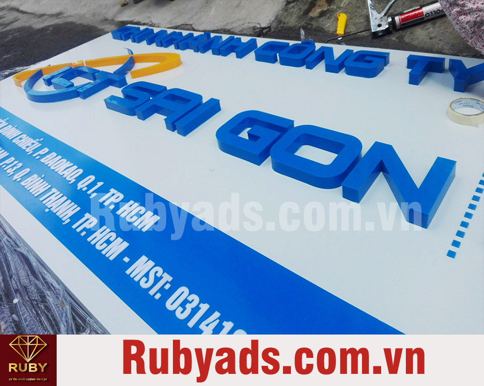 Thi công bảng hiệu quảng cáo tại huyện Bình Chánh giá rẻ và nhanh nhất