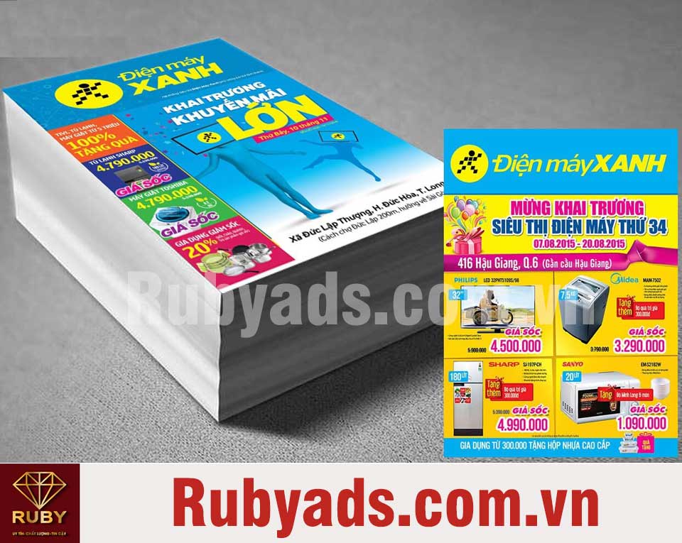 in tờ rơi giá rẻ lấy liền tại HCM