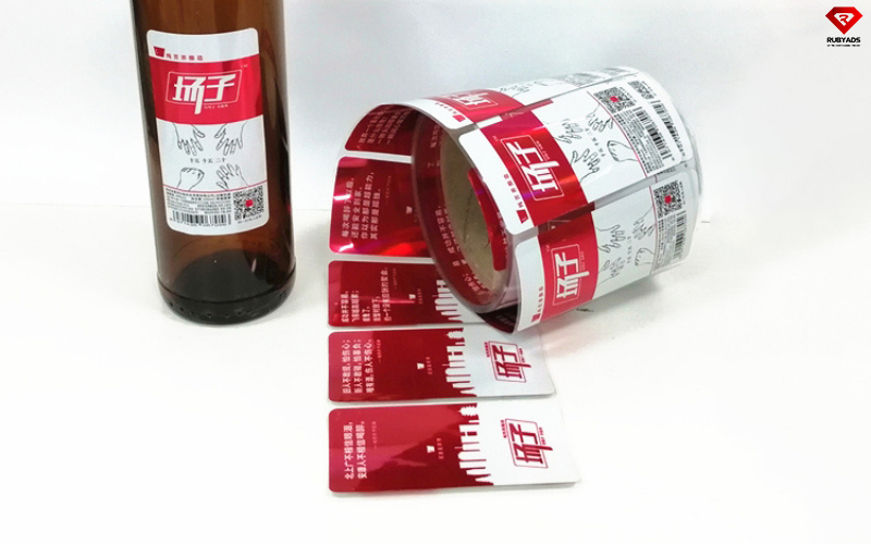 in tem nhãn nước đóng chai