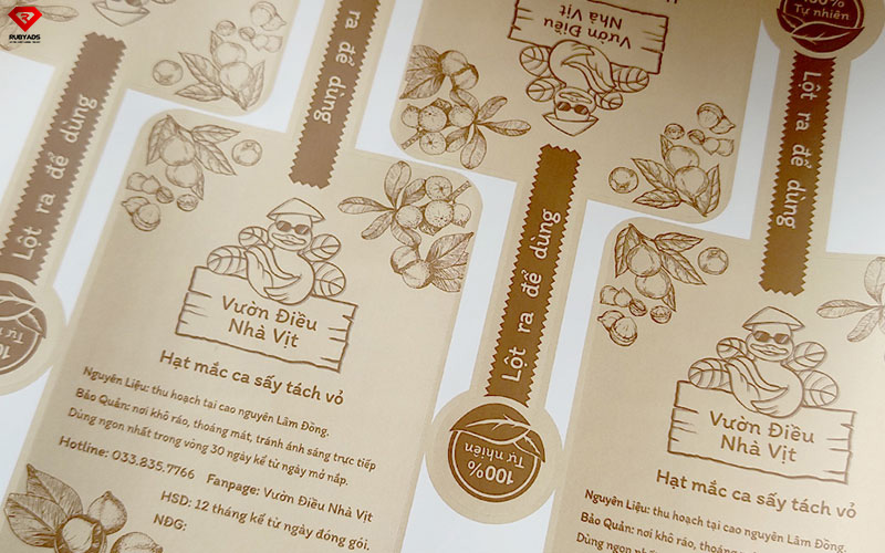 lưu ý khi in decal tem nhãn