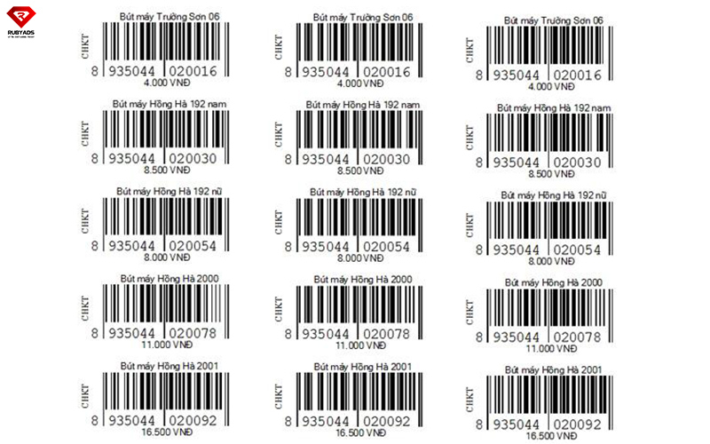 in tem nhãn dán barcode