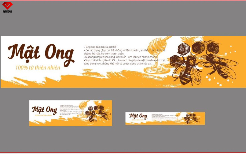 in tem nhãn mật ong