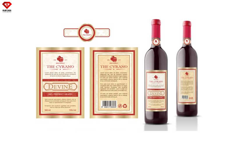 Dịch vụ in tem nhãn rượu tại Rubyads