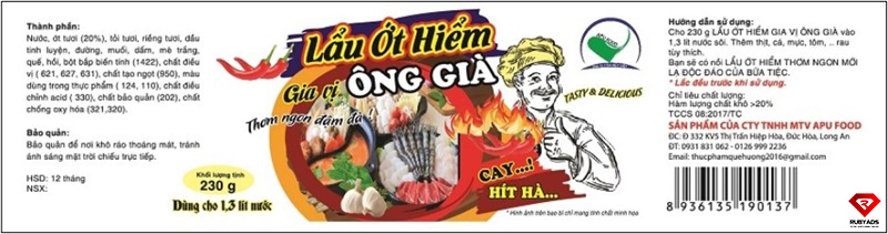 in tem nhãn nước chấm